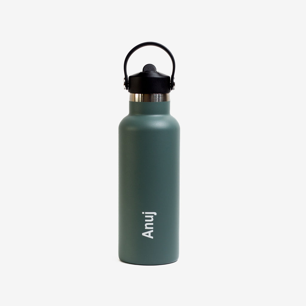 Kookumber Plus- Personalised Sipper Water Bottle - Military Green