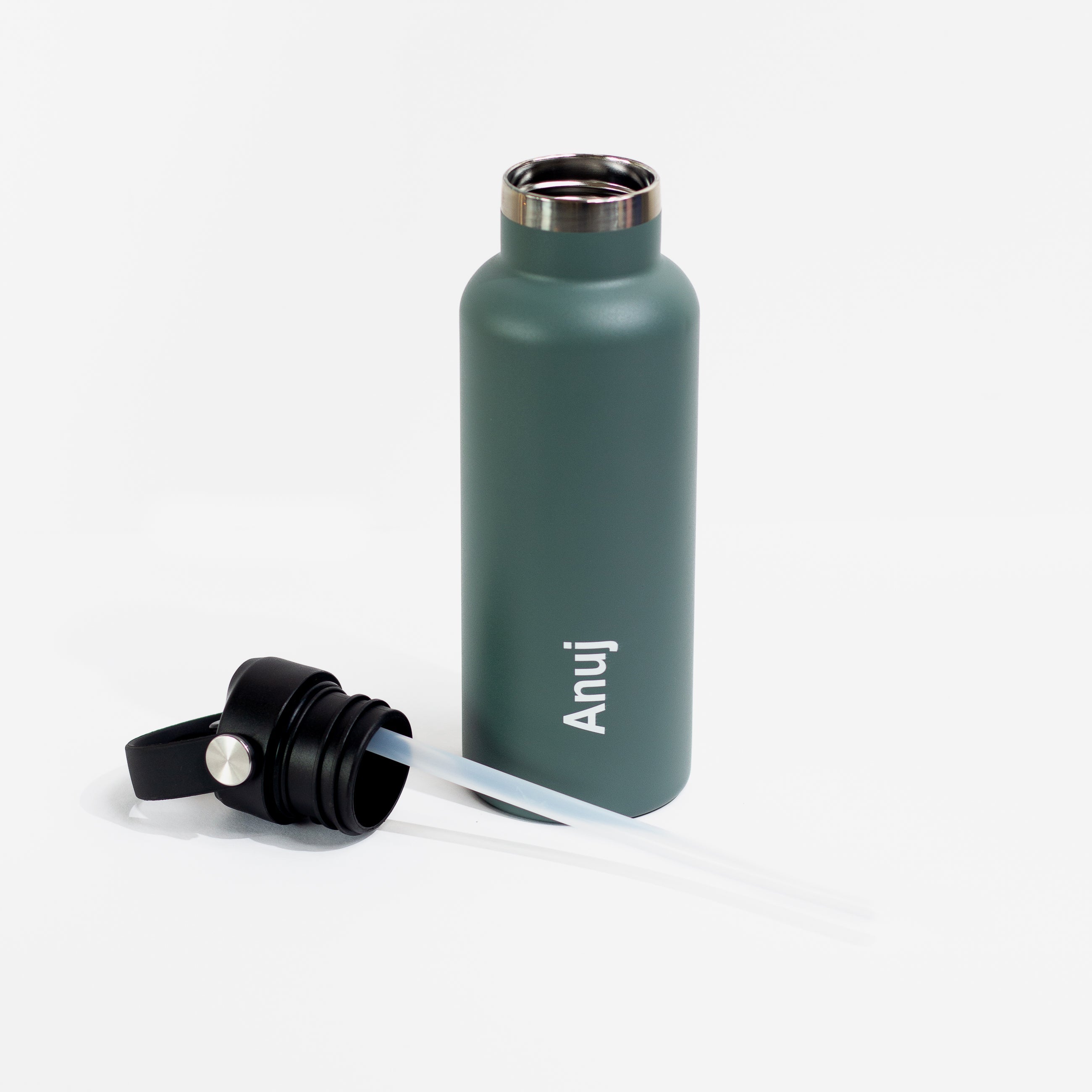 Kookumber Plus- Personalised Sipper Water Bottle - Military Green