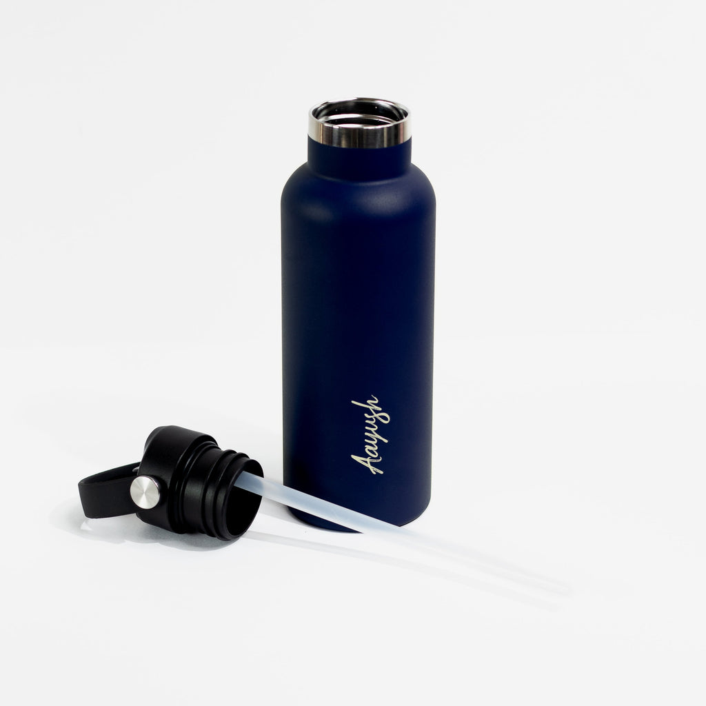 Kookumber Plus- Personalised Sipper Water Bottle - Blue