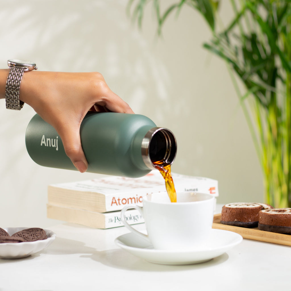 Kookumber Plus- Personalised Sipper Water Bottle - Military Green