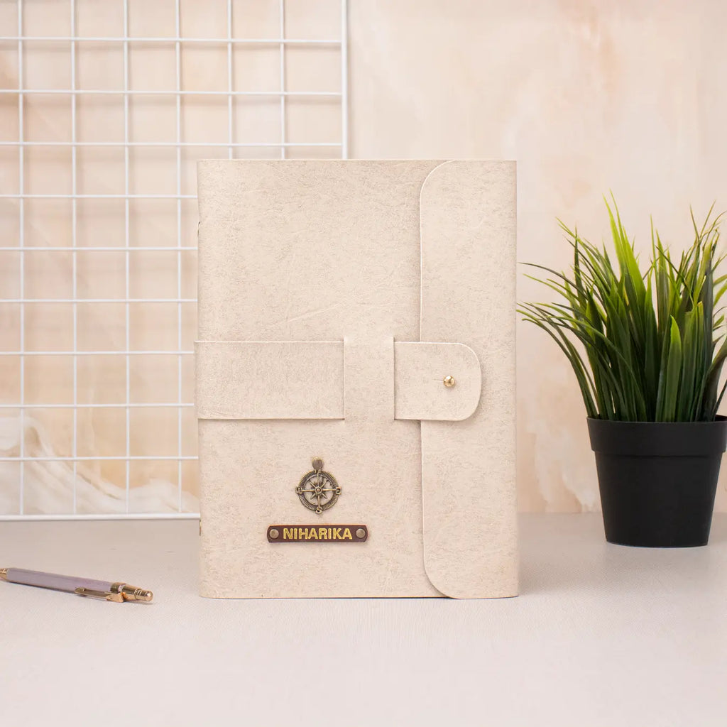 PERSONALISED DIARY - BEIGE