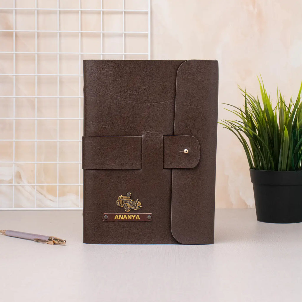 PERSONALISED DIARY - BROWN