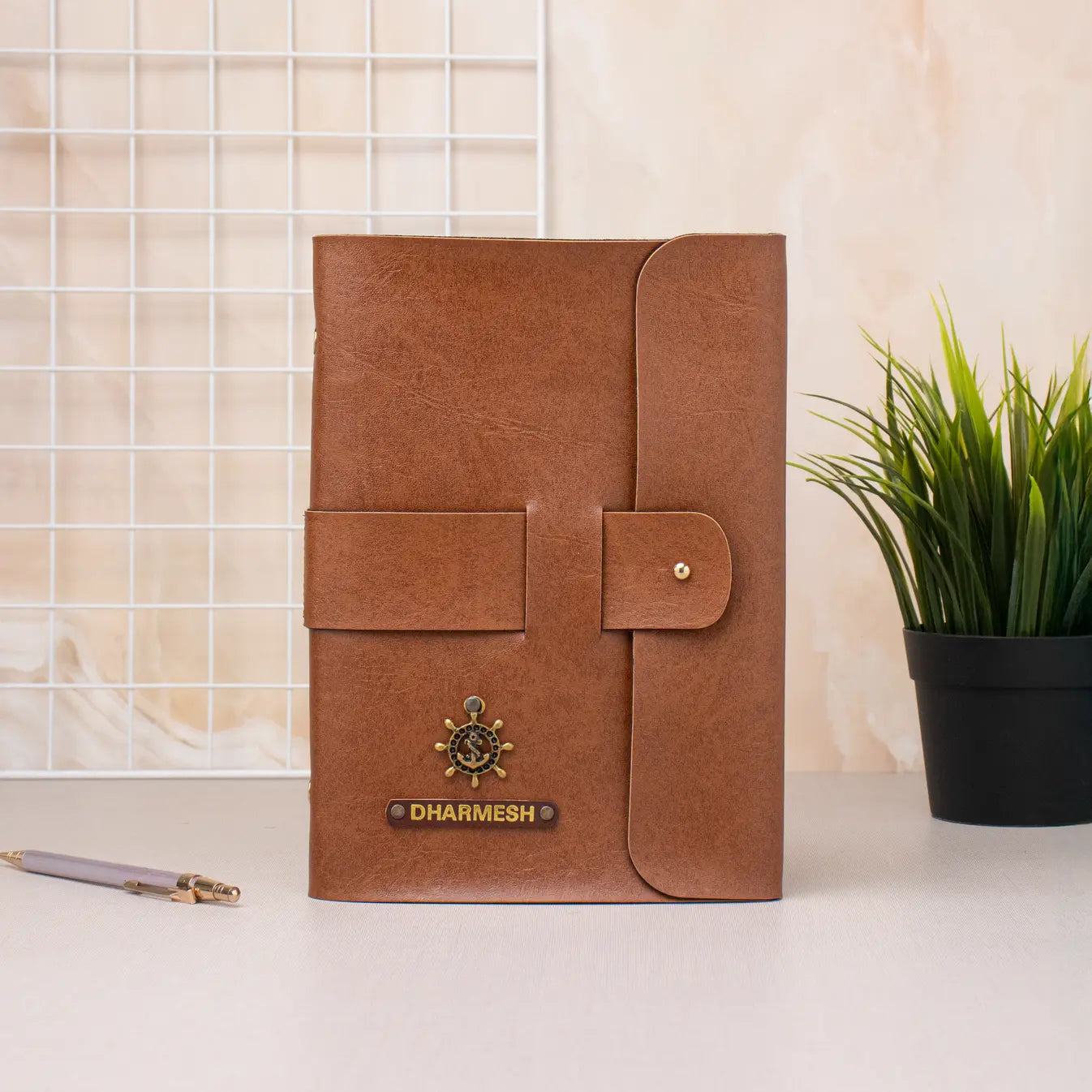 PERSONALISED DIARY - TAN
