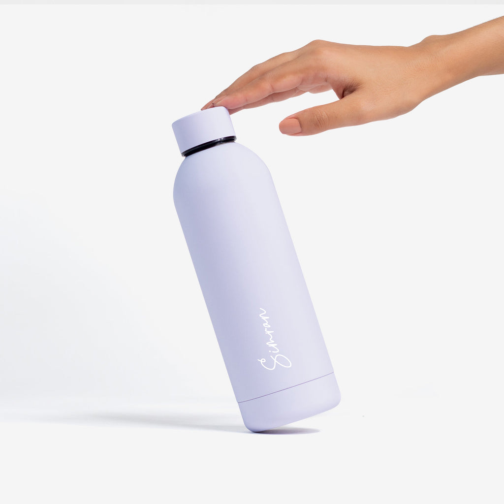 Kookumber - Personalised Water Bottle - Lilac
