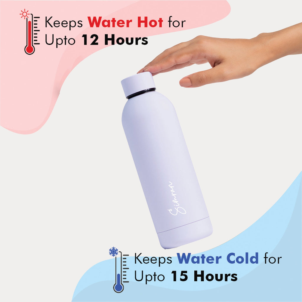 Kookumber - Personalised Water Bottle - Lilac