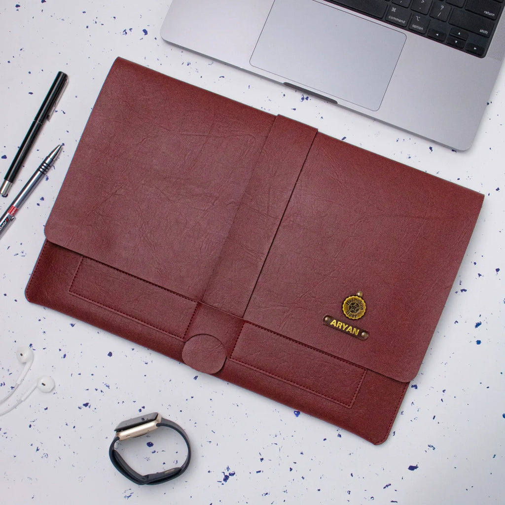 PERSONALISED LAPTOP ORGANISER (13-14 Inch) - MAROON