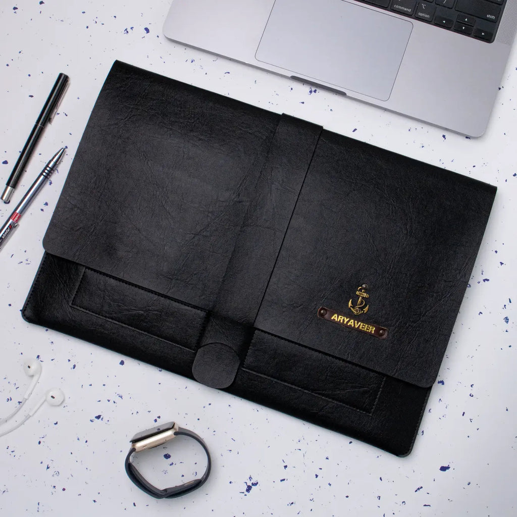 PERSONALISED LAPTOP ORGANISER (13-14 Inch) - BLACK