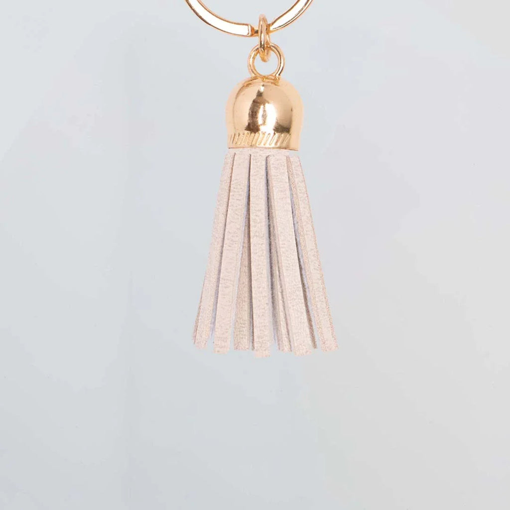PERSONALISED LETTER KEYCHAIN - BEIGE