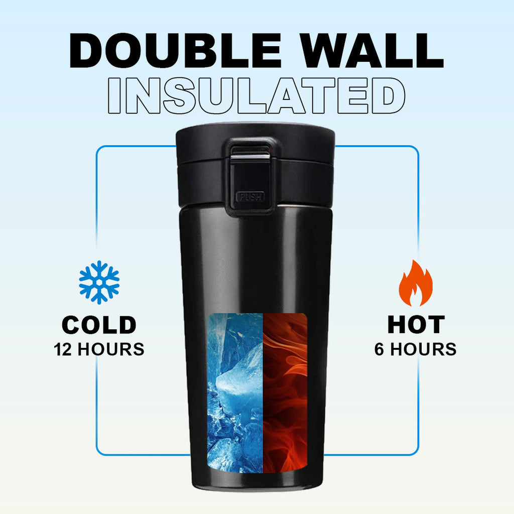 Personalised Flip-Lock Tumbler - Black