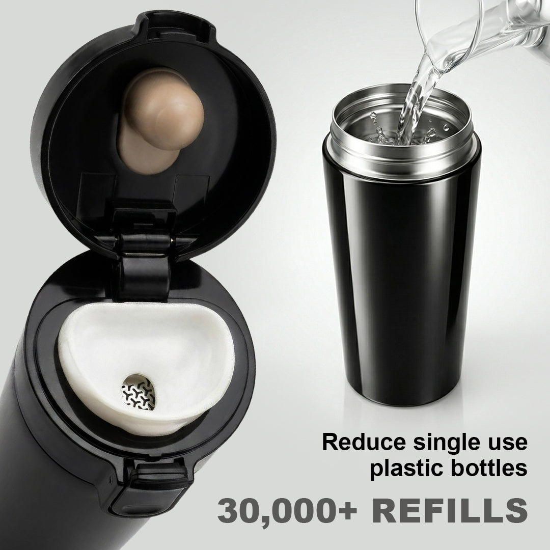 Personalised Flip-Lock Tumbler - Black