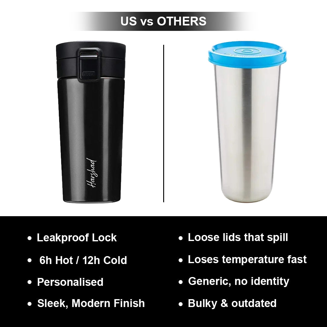 Personalised Flip-Lock Tumbler - Black