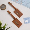 PERSONALISED LUGGAGE TAGS - TAN