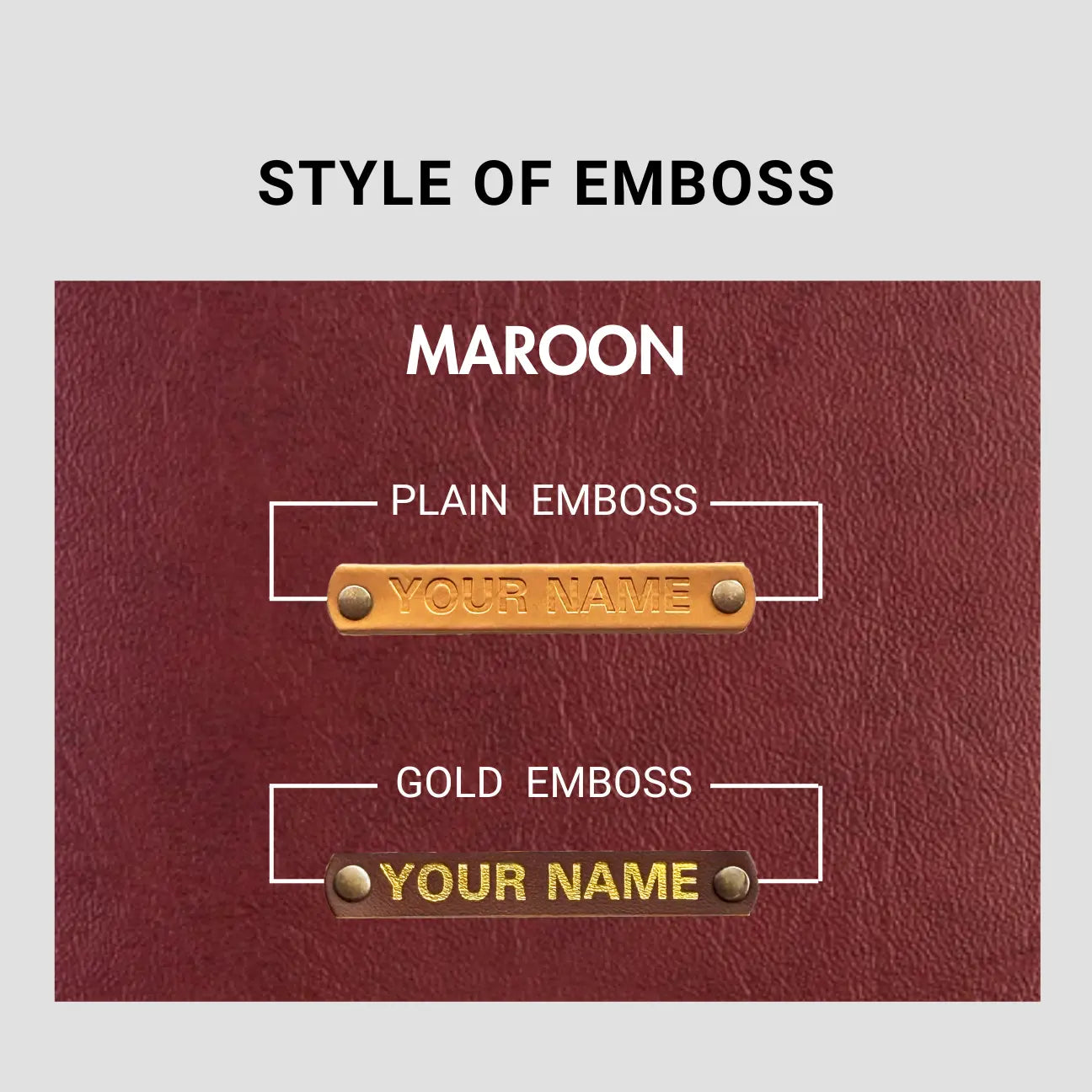 PERSONALISED MINI WALLET - MAROON
