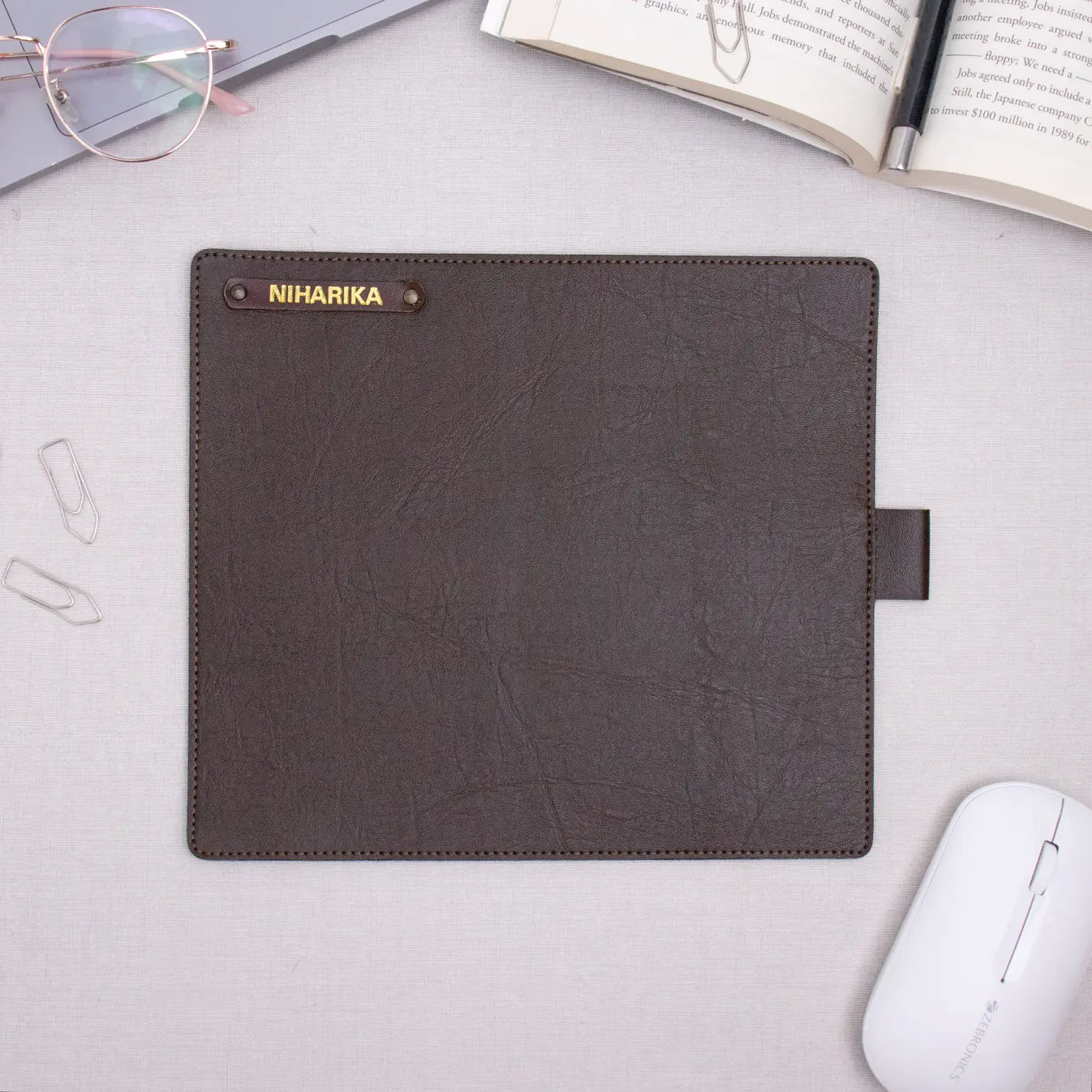 PERSONALISED MOUSE PAD - BROWN
