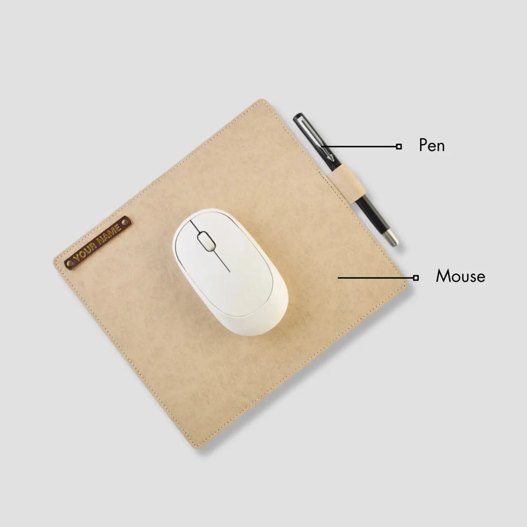 PERSONALISED MOUSE PAD - BEIGE
