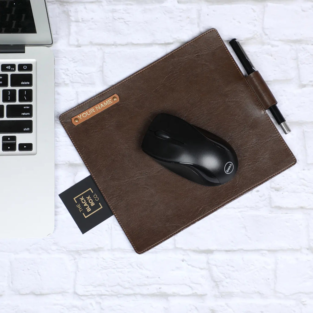 PERSONALISED MOUSE PAD - BROWN