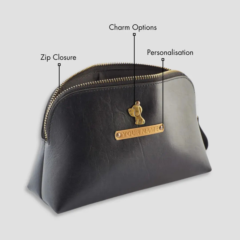 PERSONALISED MULTIPURPOSE POUCH - BLACK