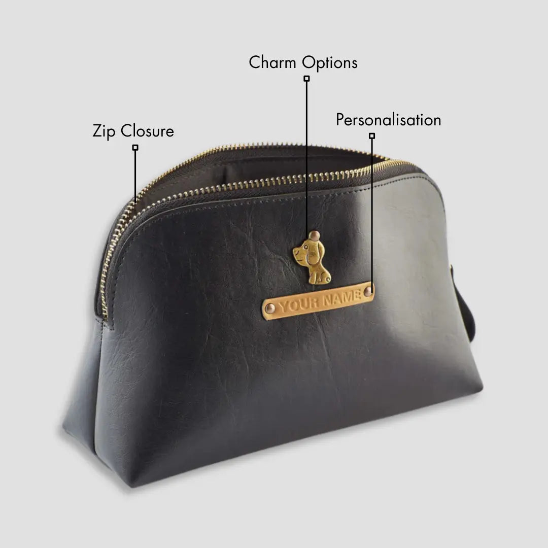 PERSONALISED MULTIPURPOSE POUCH - BLACK