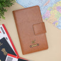 PERSONALISED FAMILY PASSPORT COVER - TAN