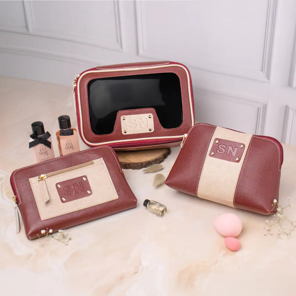 ULTIMATE VANITY KIT INITIALS - MAROON