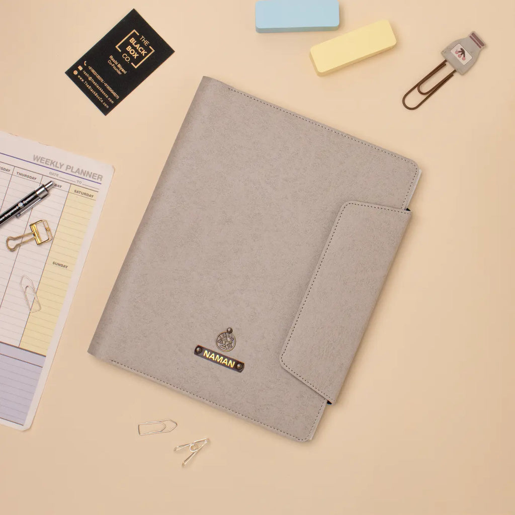 PERSONALISED OFFICE FOLDER - BEIGE
