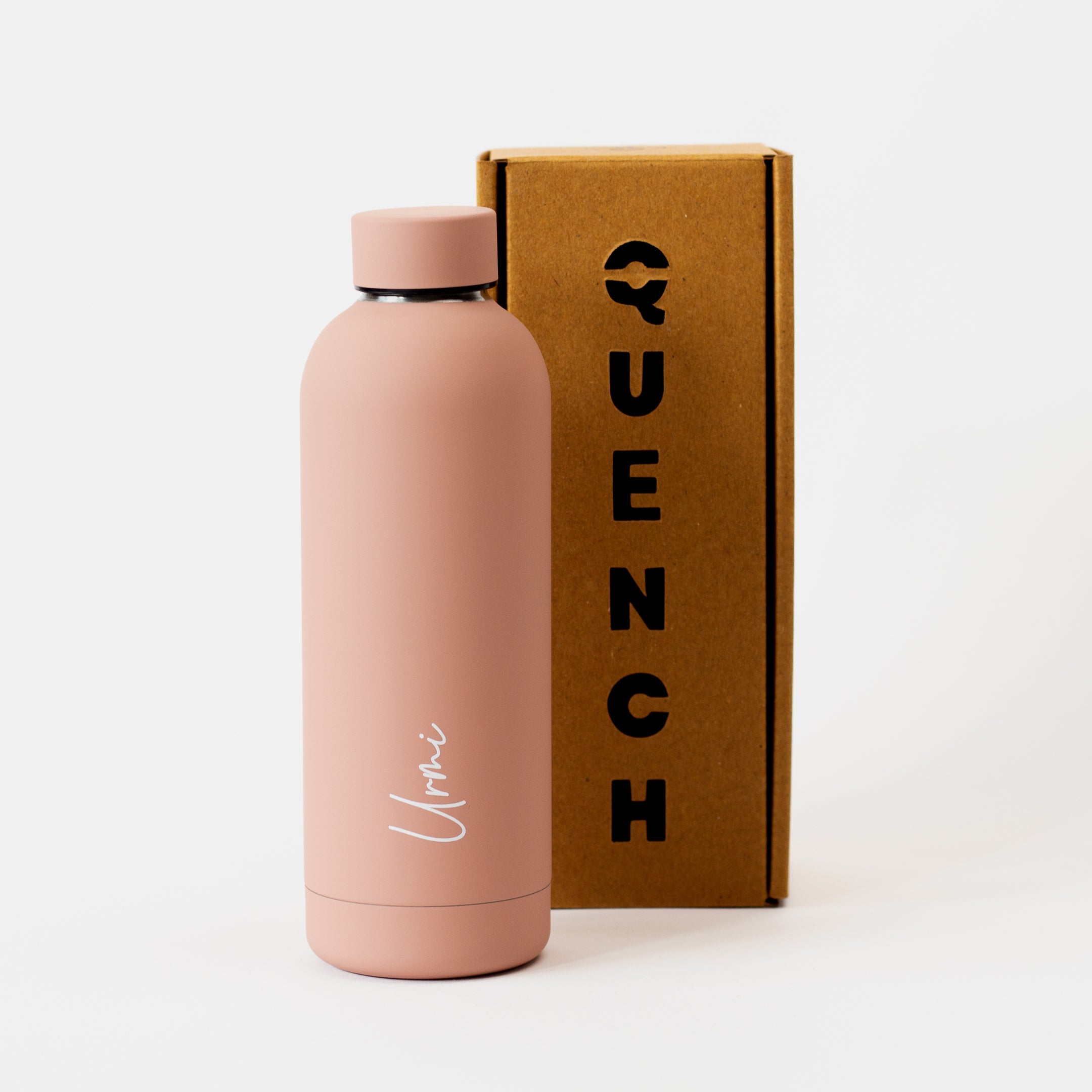 Kookumber - Personalised Water Bottle - Warm Peach