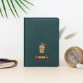 PERSONALISED PASSPORT COVER - GREEN