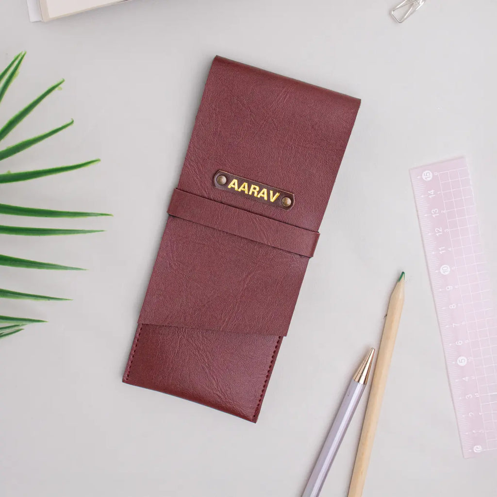 PERSONALISED PENCIL CASE - MAROON