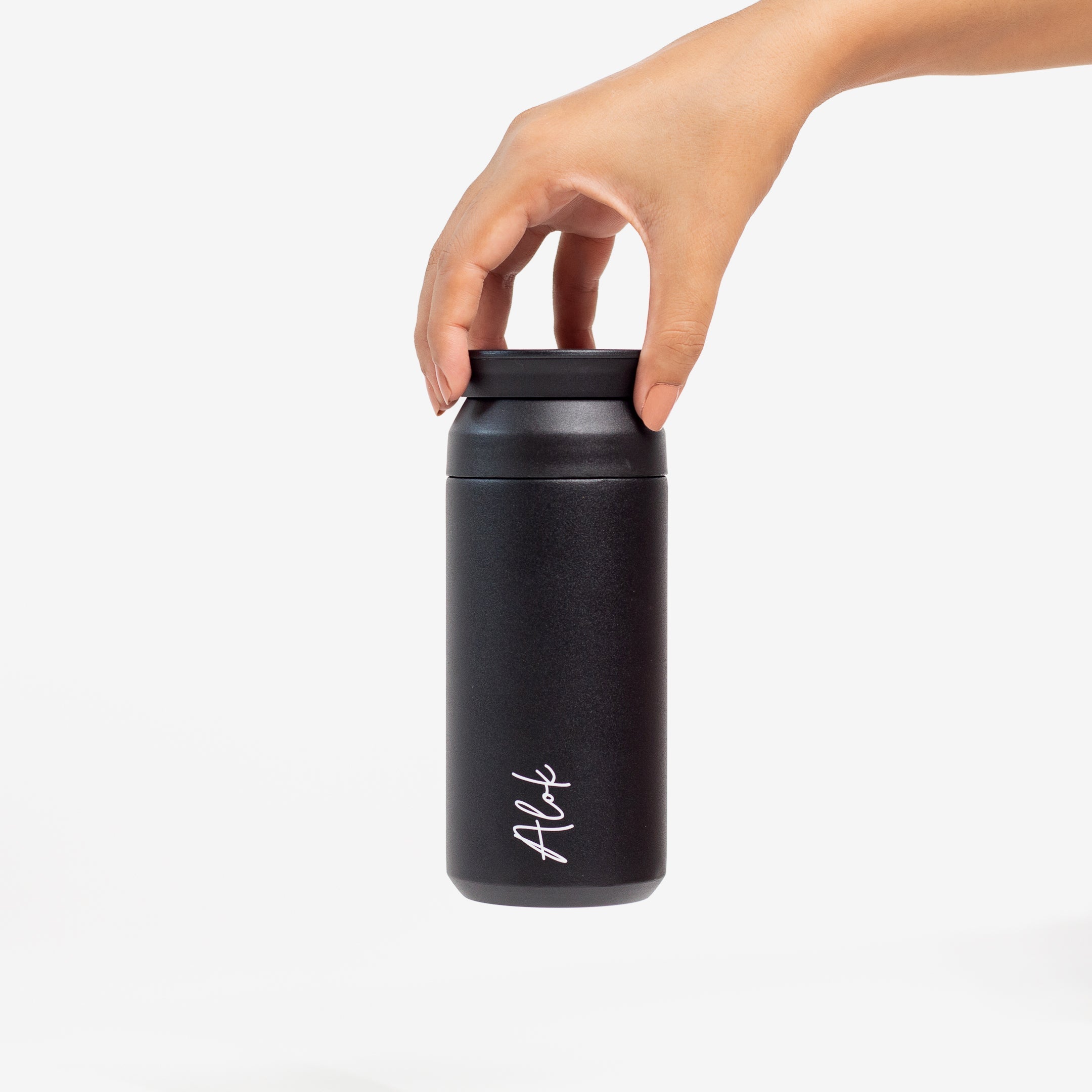 Personalised Black Insulated Coffee Tumbler