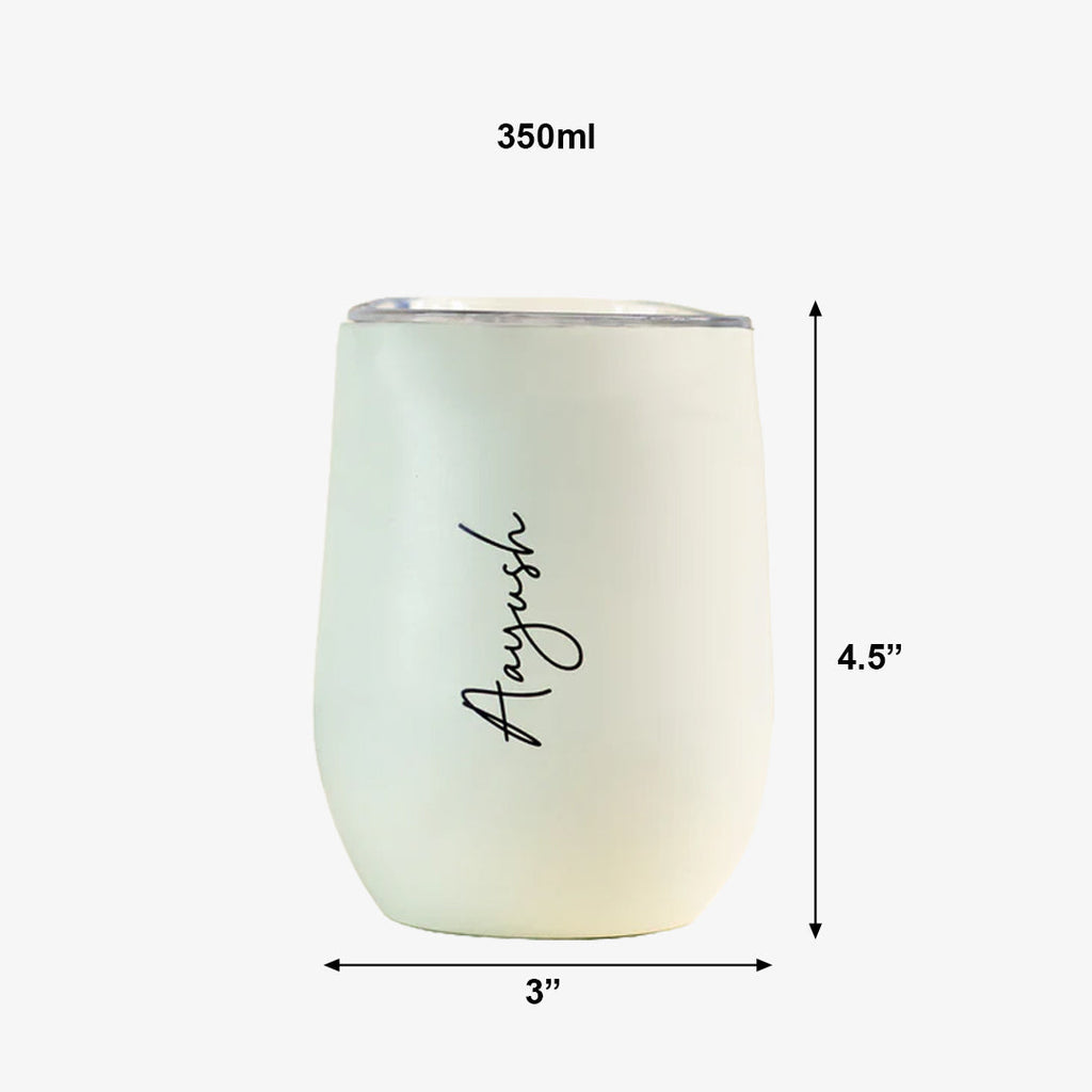 Personalised Travel Cup - White