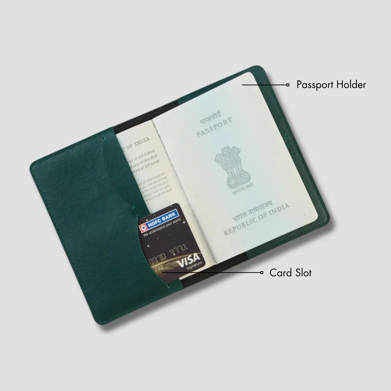 PERSONALISED PRINTED PASSPORT COVER - PET LOVER - GREEN
