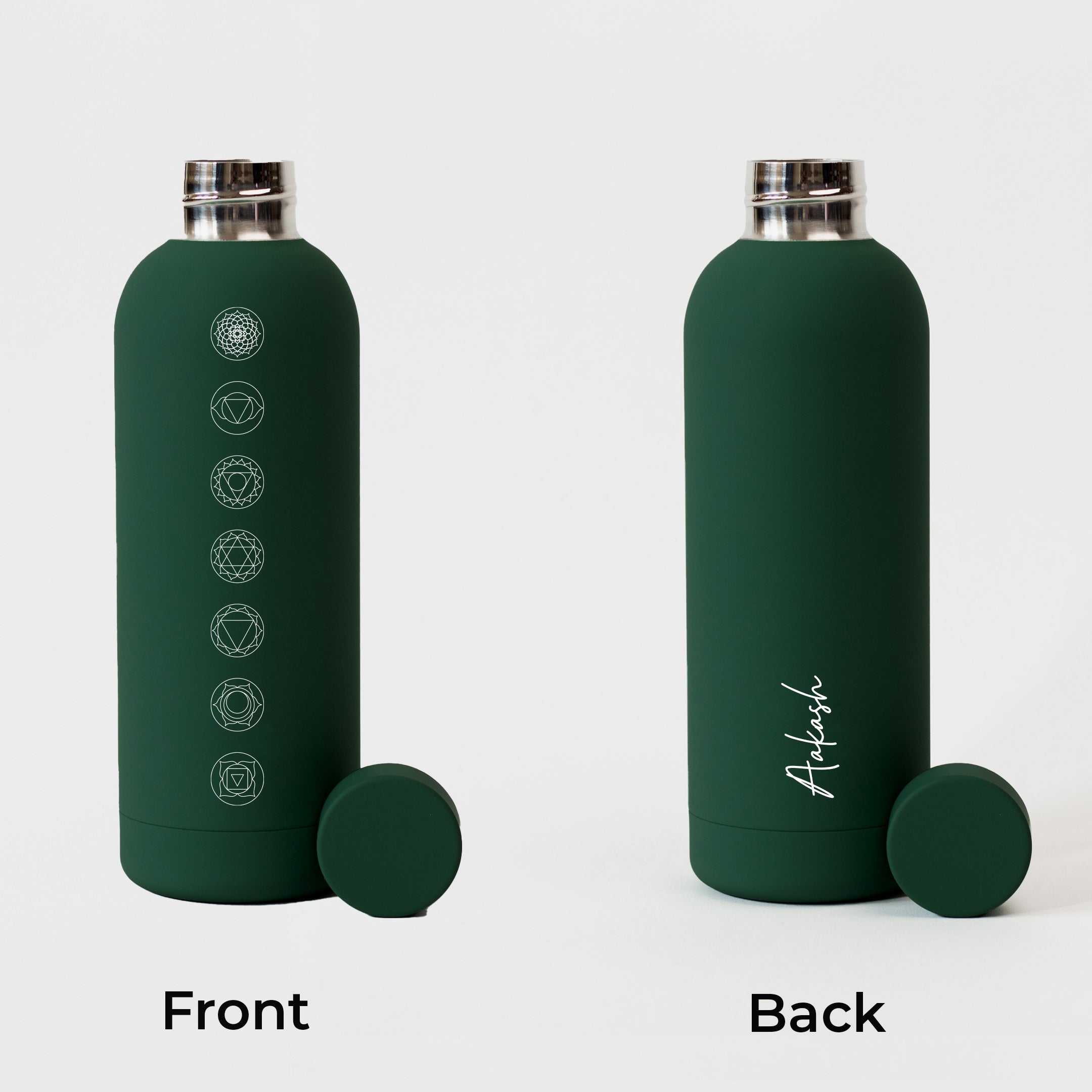 Kookumber - Personalised Water Bottle - Chakra Flow