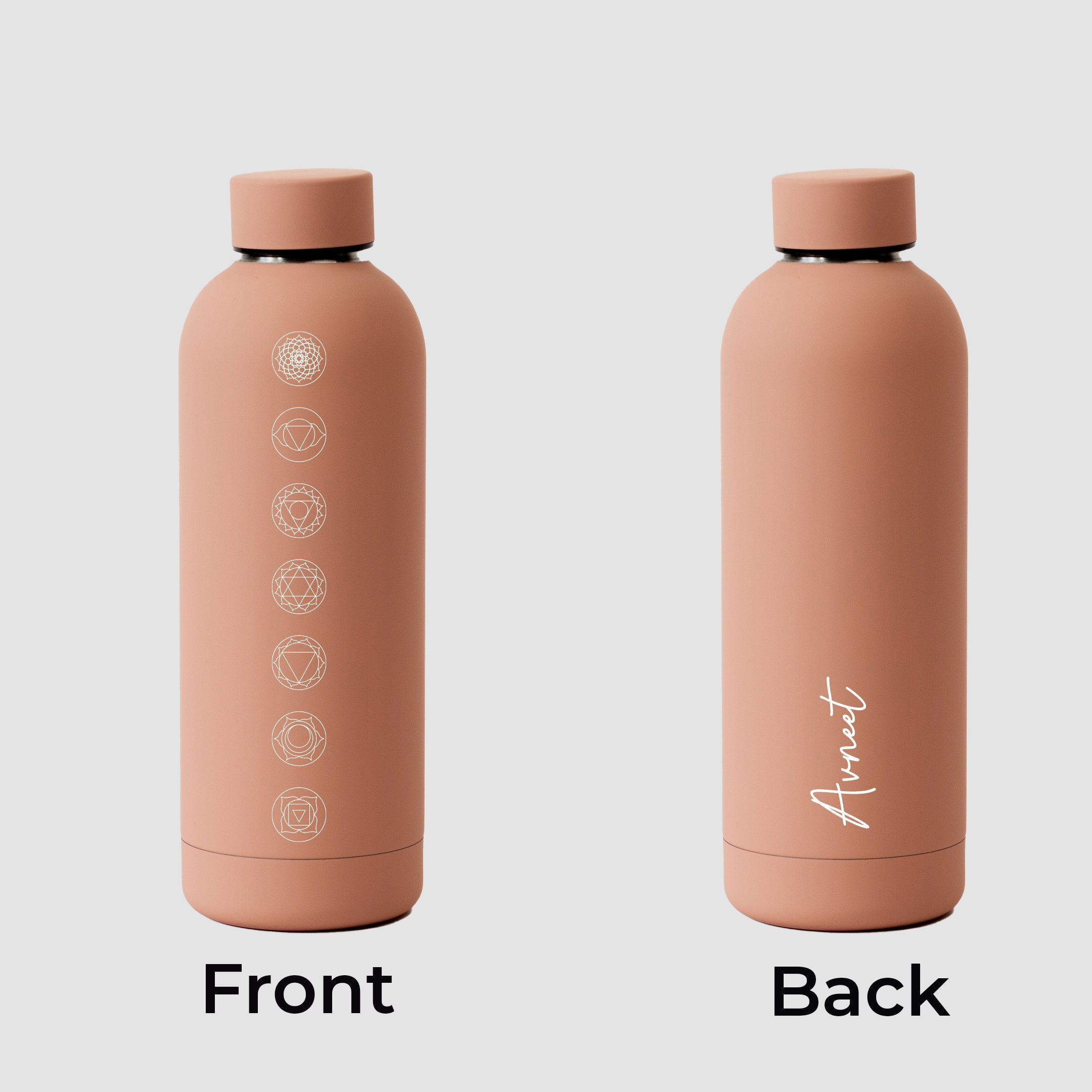 Kookumber - Personalised Water Bottle - Chakra Flow