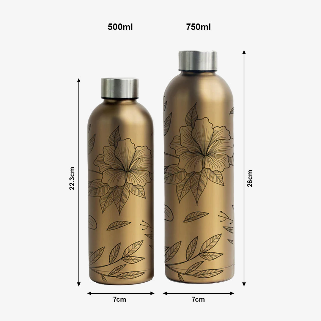 Kookumber Insulated Water Bottle - Hibiscus