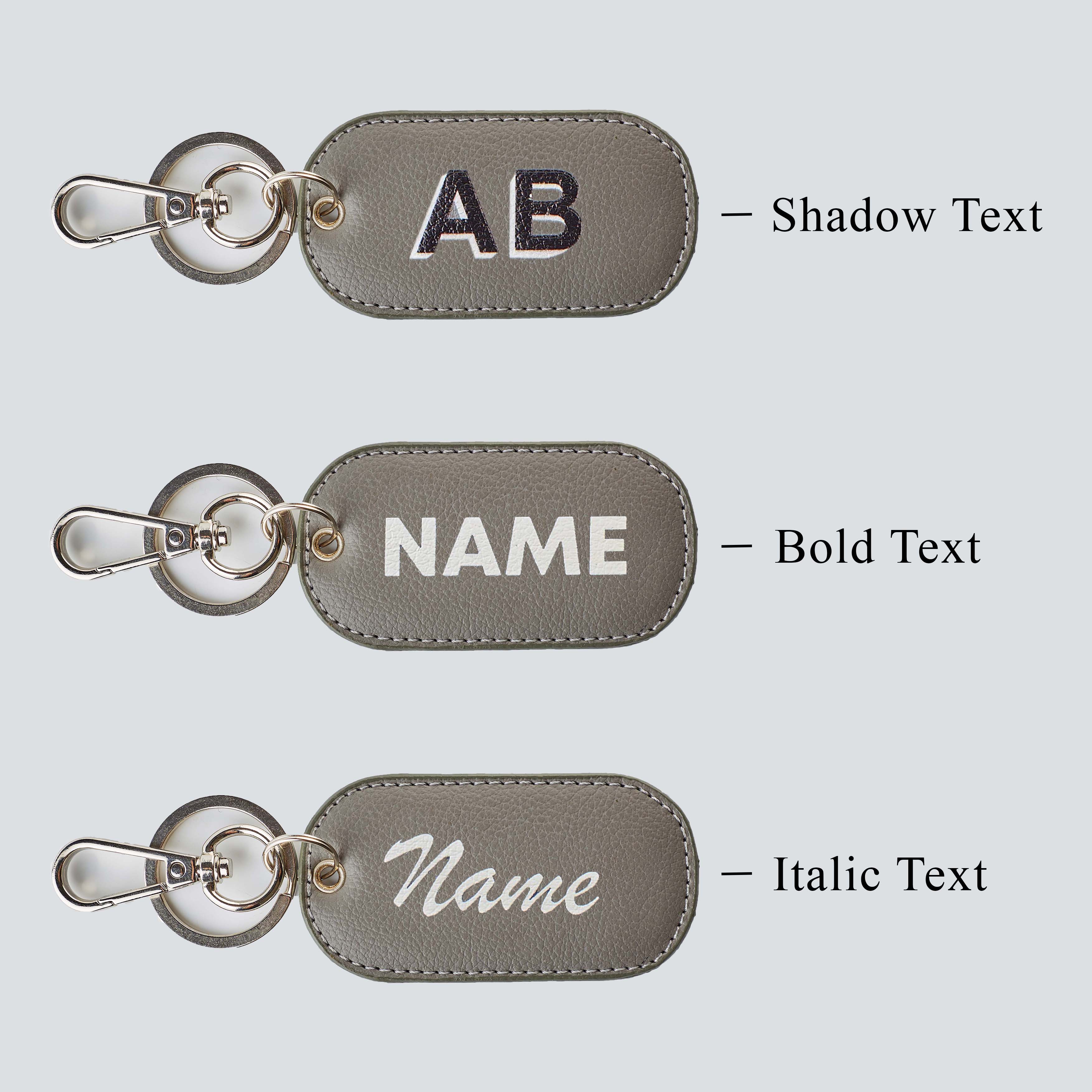 PERSONALISED RECTANGLE KEYCHAIN - PRINTED