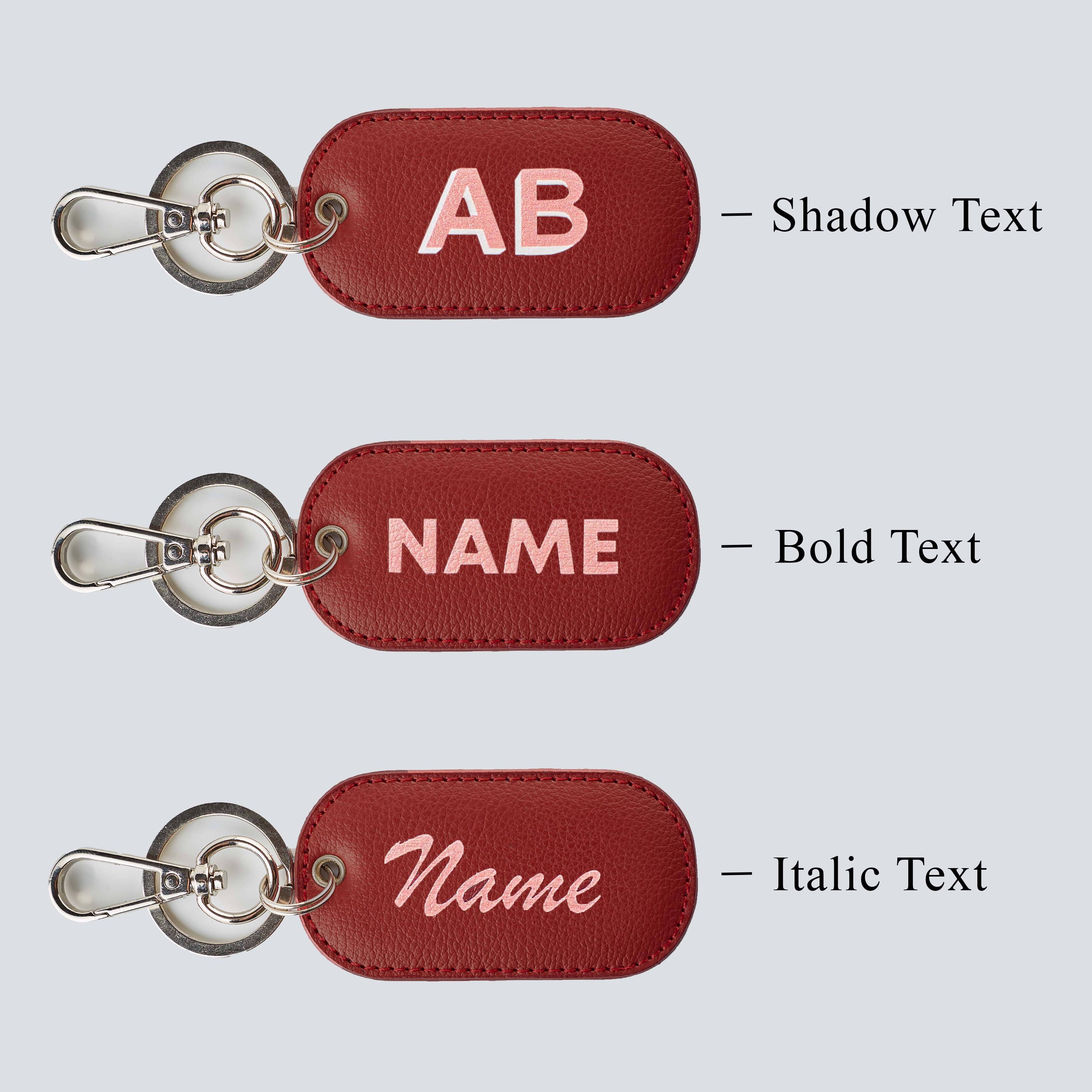 PERSONALISED RECTANGLE KEYCHAIN - PRINTED