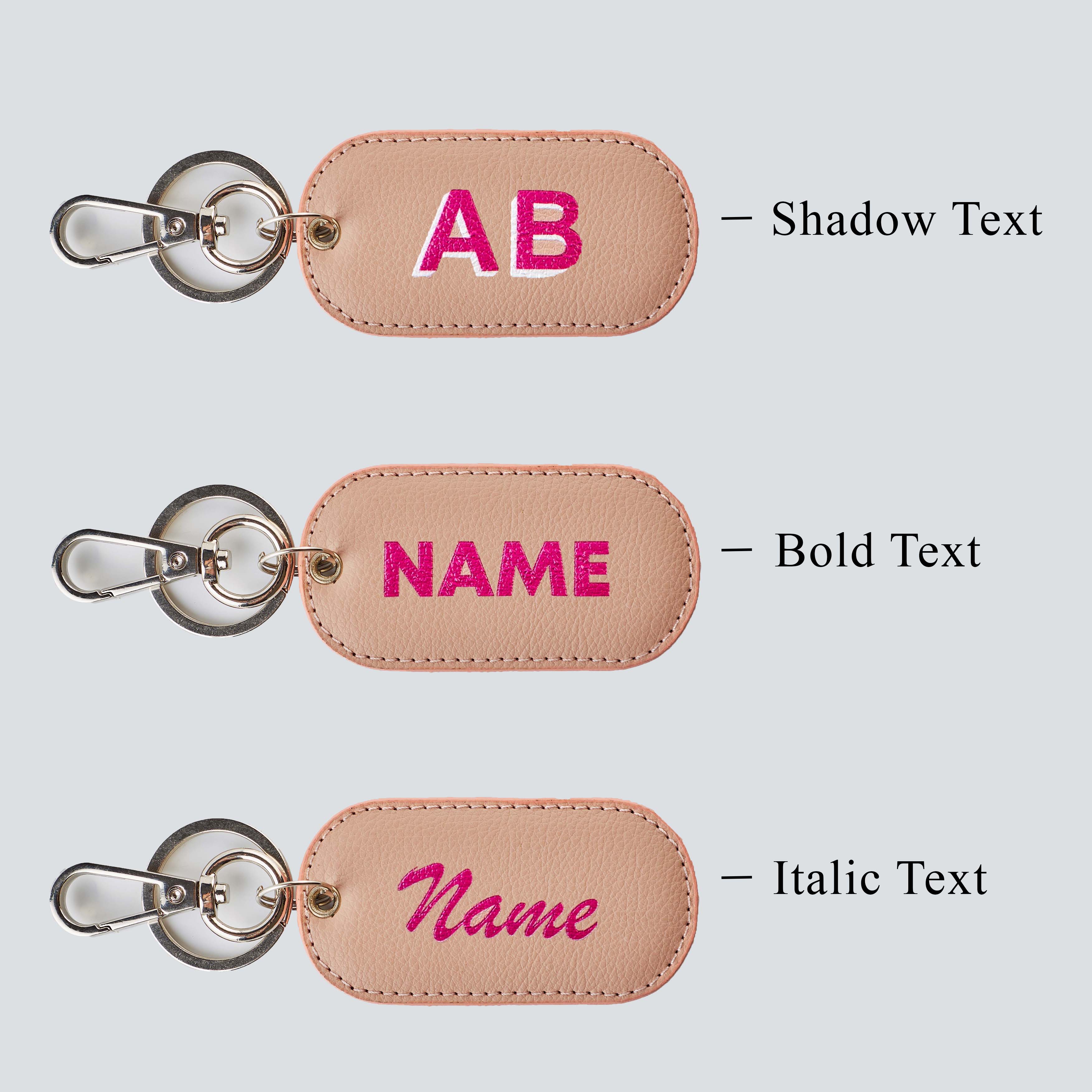 PERSONALISED RECTANGLE KEYCHAIN - PRINTED