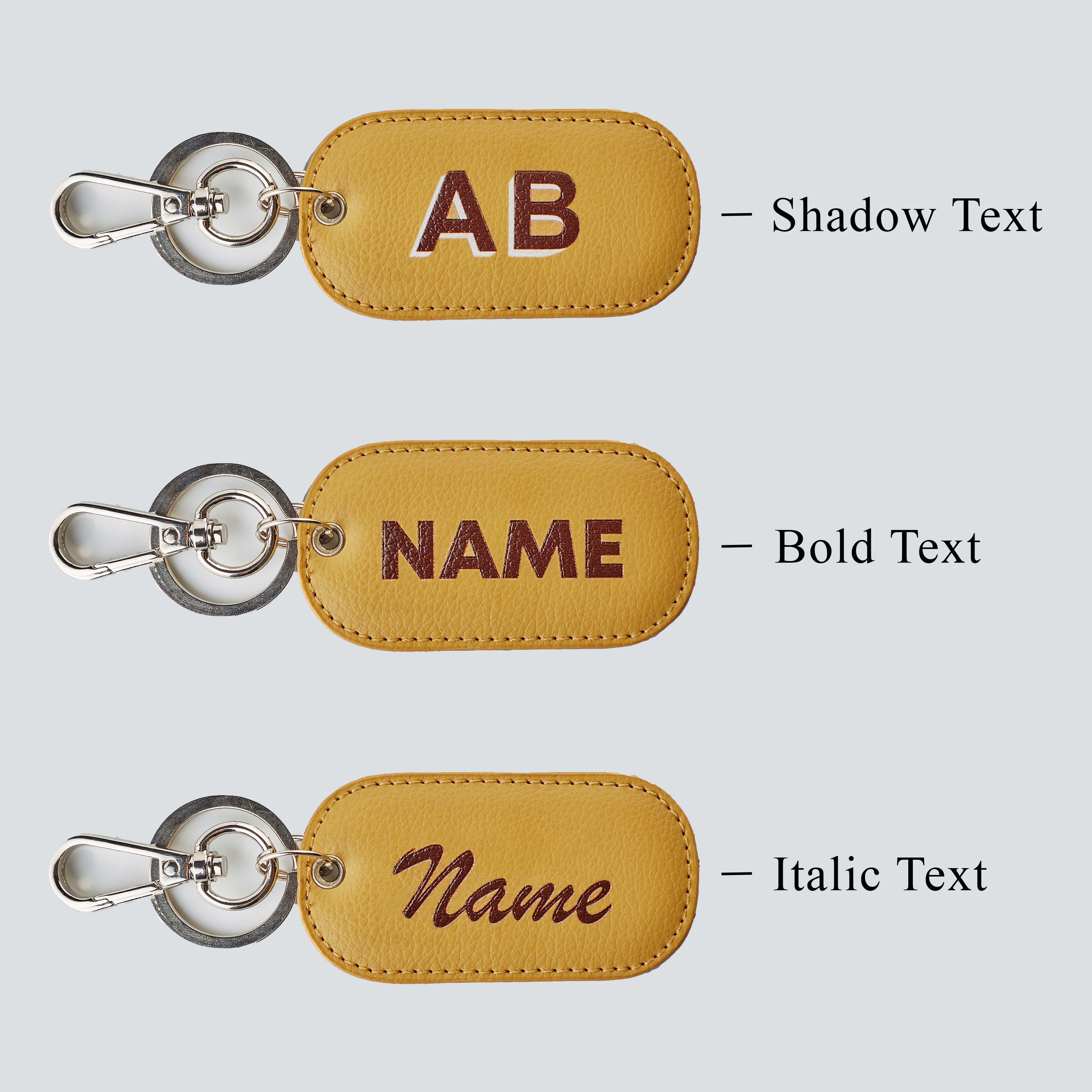 PERSONALISED RECTANGLE KEYCHAIN - PRINTED