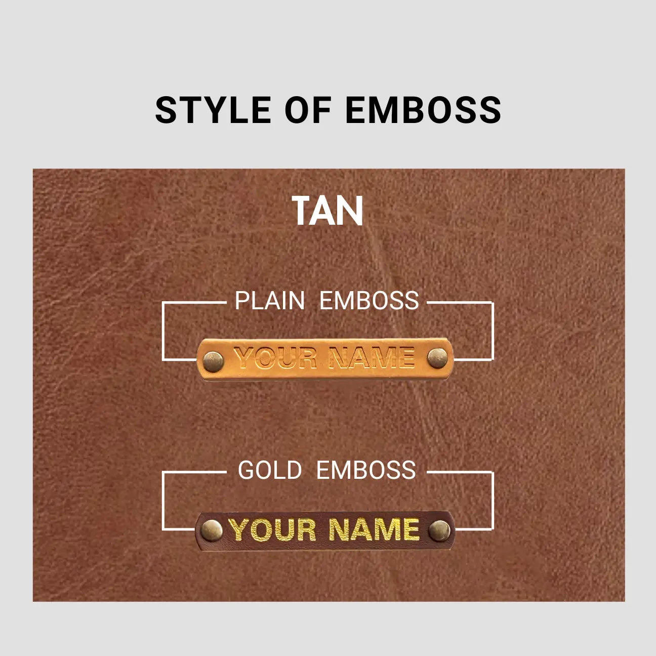 PERSONALISED MINI TRAVEL POUCH - TAN