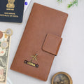 PERSONALISED TRAVEL WALLET - TAN