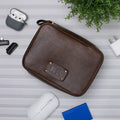 PERSONALISED TECH ORGANISER - BROWN
