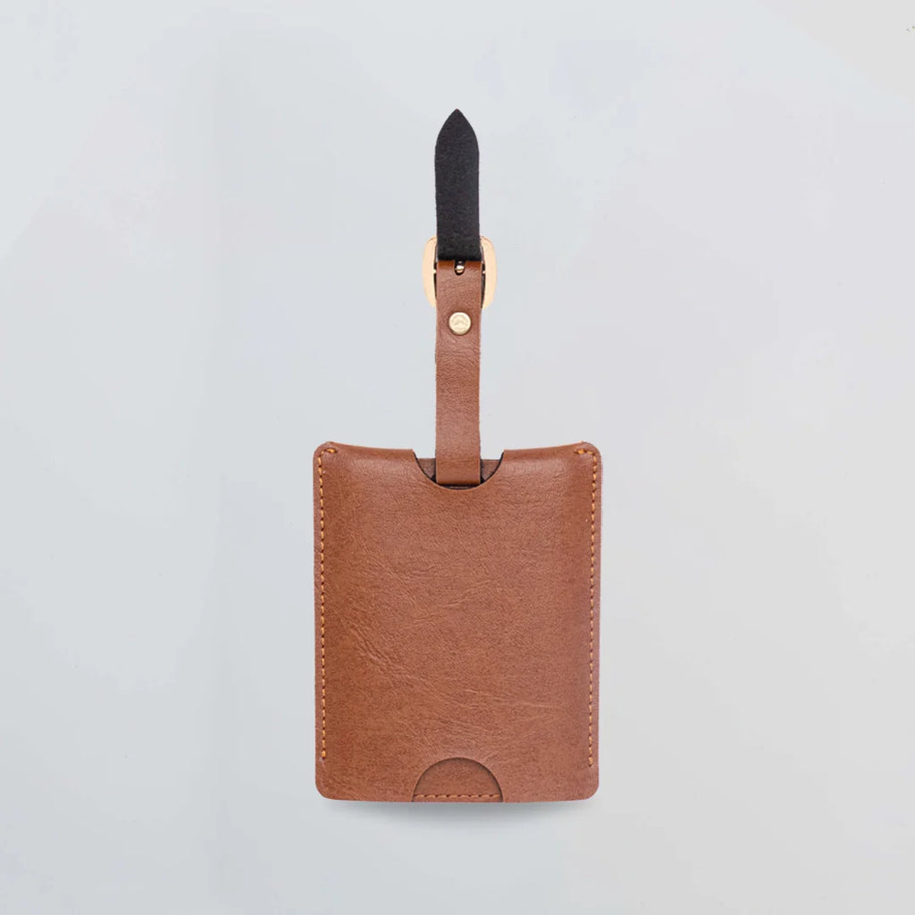 PERSONALISED TRAVEL TAG - TAN
