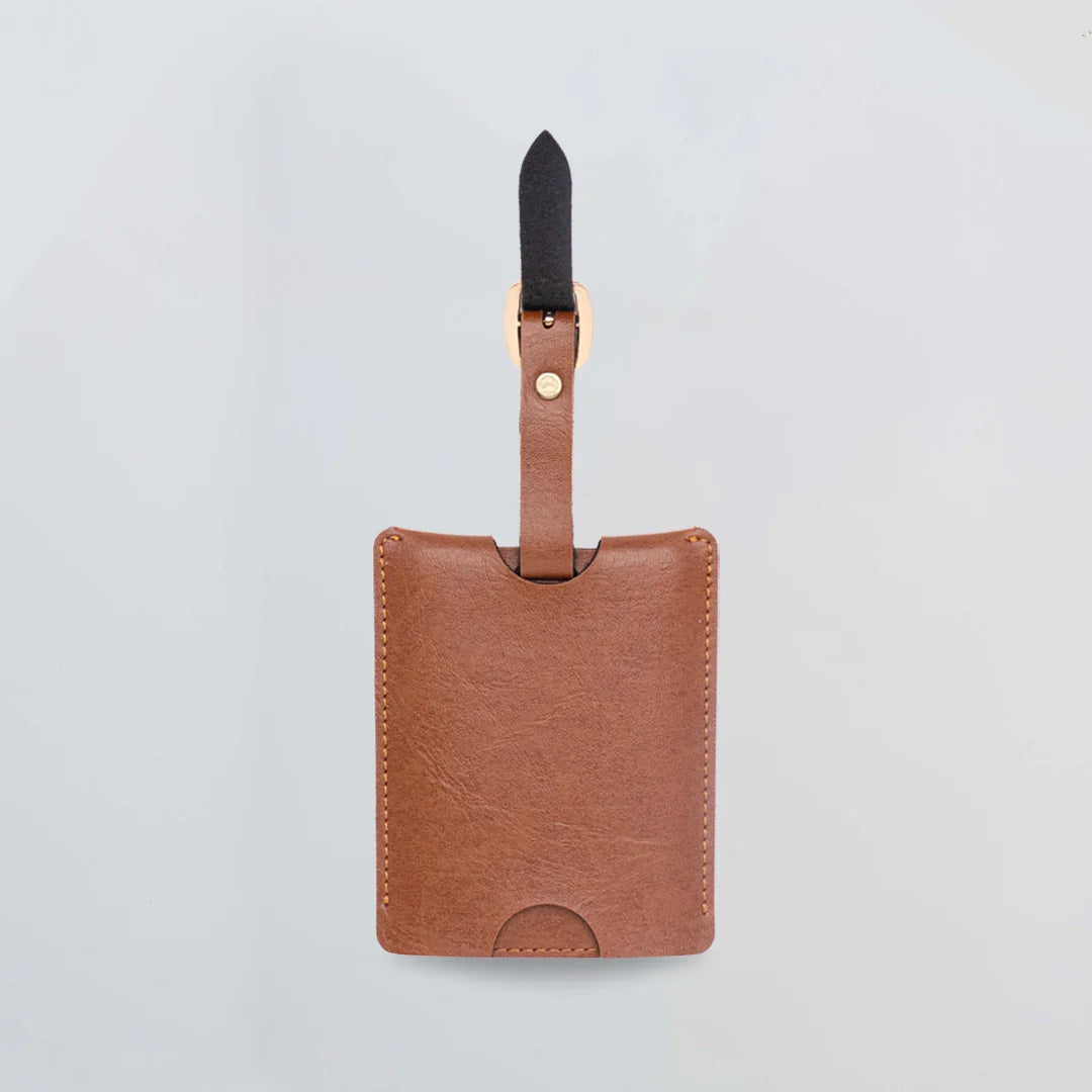 PERSONALISED TRAVEL TAG - TAN