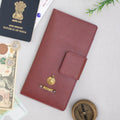 PERSONALISED TRAVEL WALLET - MAROON
