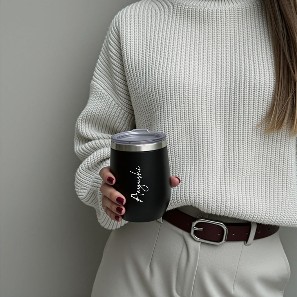 Personalised Travel Cup - Black