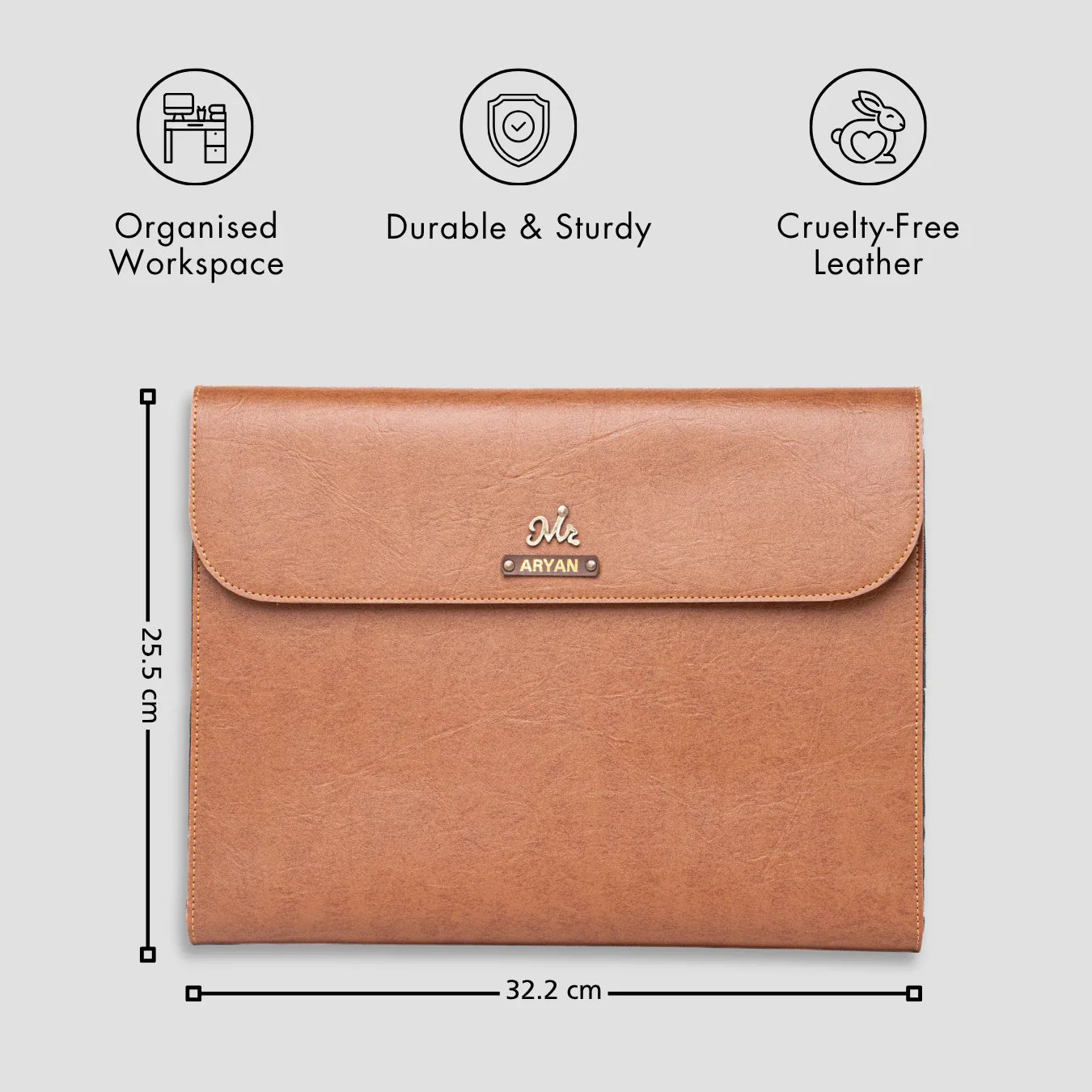 PERSONALISED ULTIMATE OFFICE ORGANISER - TAN