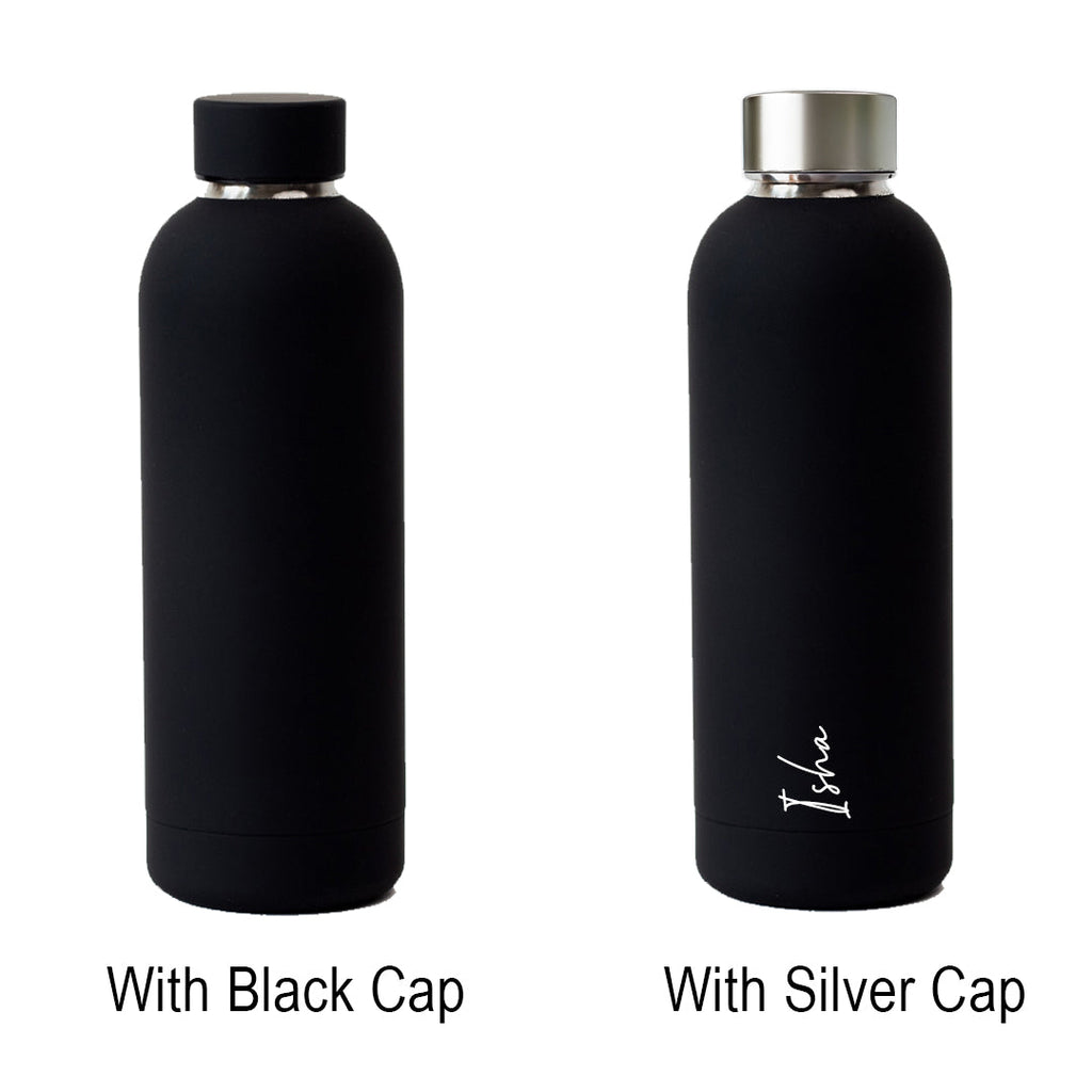 Kookumber - Personalised Water Bottle - Black