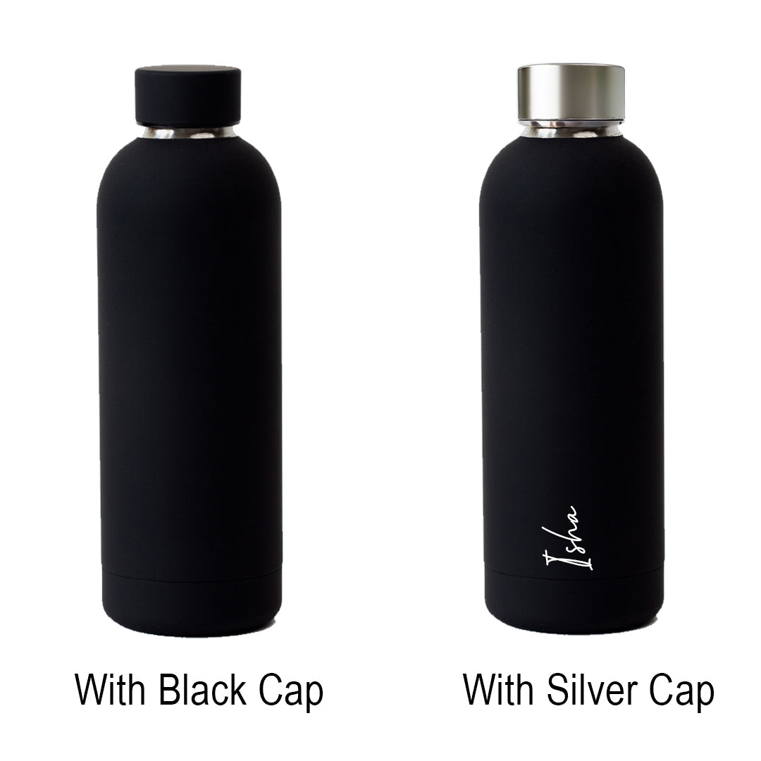 Kookumber - Personalised Water Bottle - Black