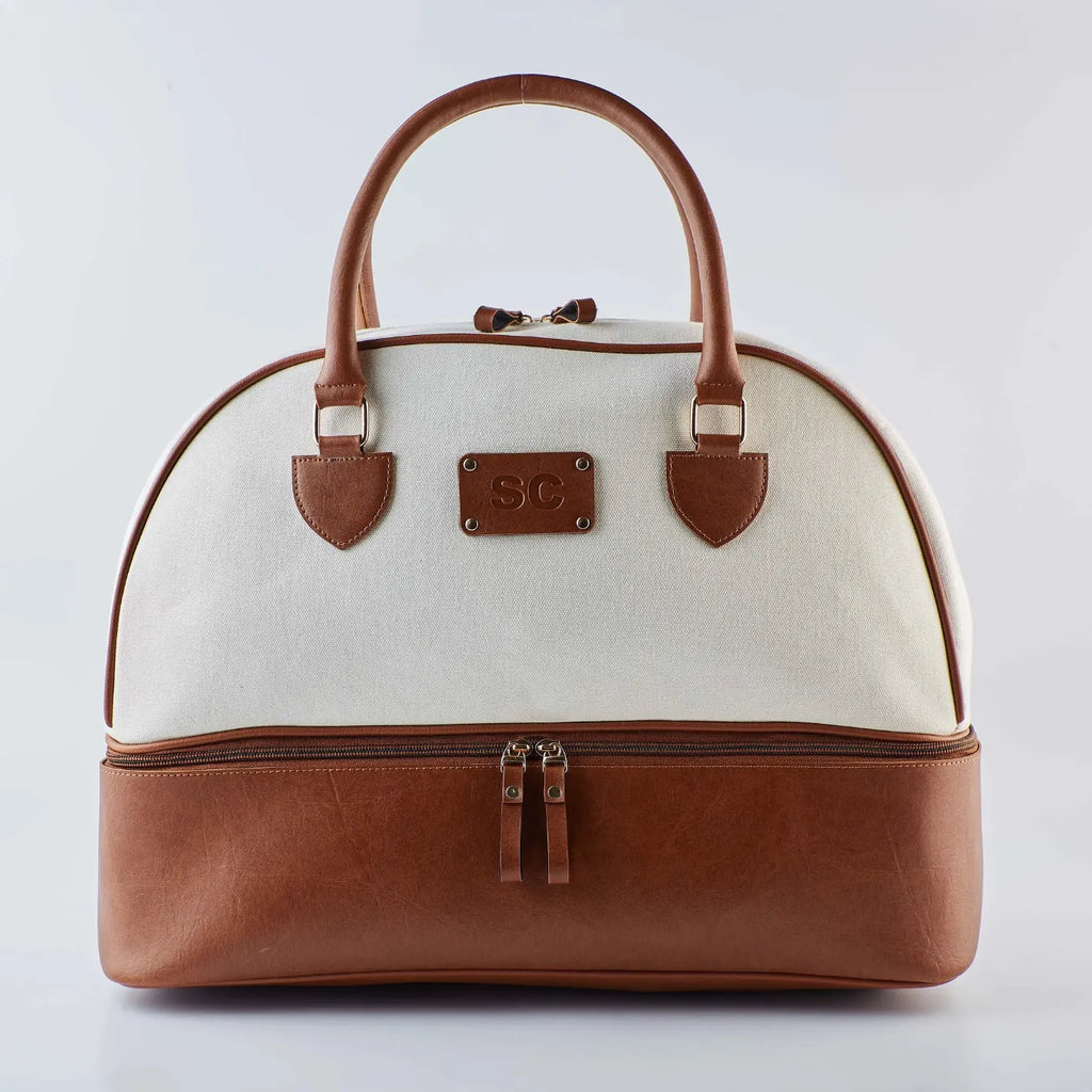 PERSONALISED WEEKENDER BAG - TAN