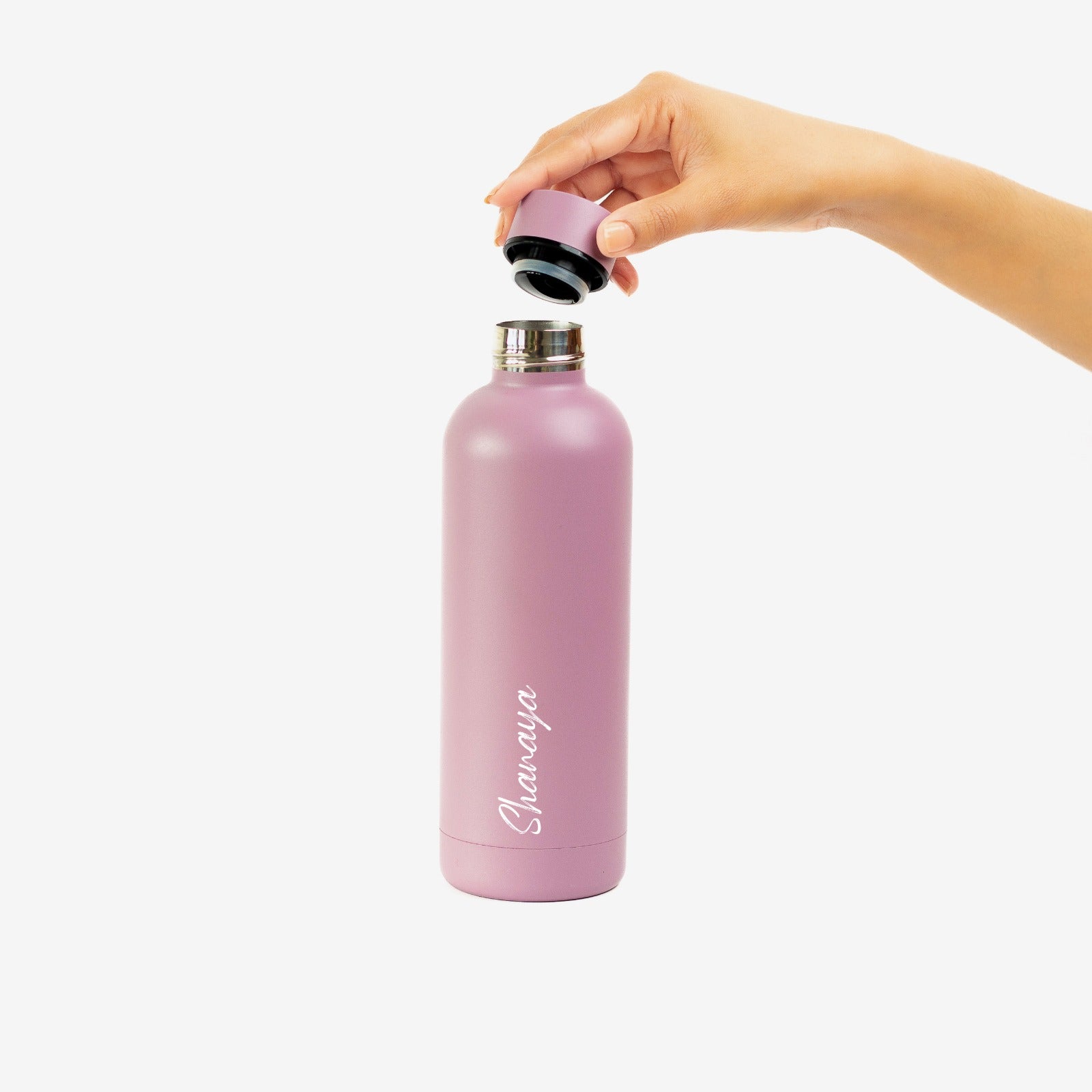 Personalised Water Bottle - Misty Rose
